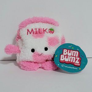 Mini Breakfast Bum Bumz Bean Plush Sunday the Strawberry Milk BBZ5-#49